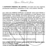 Superior Tribunal de Justiça nega medida liminar de Gil Arantes para retornar ao cargo de prefeito. Vide documento.