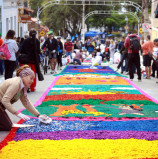 Santana de Parnaíba celebra feriado de Corpus Christi com tradicional montagem de tapetes/ Santana de Parnaíba celebrates holiday of Corpus Christi with traditional mounting carpets