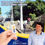 Alphaville ganha calçadas na Yojiro e na Bom Pastor