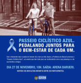 Campanha Novembro Azul é encerrada com passeio ciclístico para toda a família