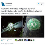 Tragédia com avião da delegação da Chapecoense, que caiu nesta madrugada rumando à Medellín na Colômbia