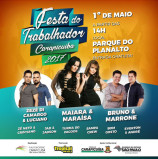 Shopping Plaza Carapicuiba promove no Dia do Trabalhador: shows de Maiara & Maraisa, Zezé Di Camargo & Luciano, Bruno & Marrone, dentre outros