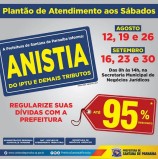 Santana de Parnaíba: Anistia do IPTU e demais tributos – locais de agendamento