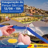 Dia 12 de agosto, as 15h, será inaugurado o Parque Municipal São Luís pela Prefeitura de Santana de Parnaíba