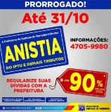 Santana de Parnaíba prorroga prazo de anistia de tributos até o final de outubro