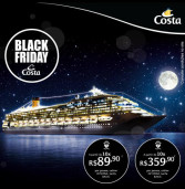Costa Cruzeiros: As melhores ofertas do Black Friday para suas férias, no Costa Favolosa!
