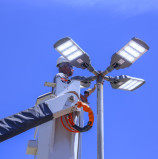 Programa ilumina Parnaíba instala  luminárias de LED na região do bairro Fazendinha