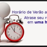 Fim do horario de verão. Meia noite de 17/02, atrase 1 hora do relógio