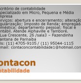 Publicidade: Contacon – contabilidade atende Alphaville e Tamboré