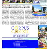 Corpus Christi HOJE (Alpha Post): A maior celebração religiosa, no calendário turístico de Santana de Parnaíba