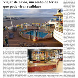 Turismo – Viajar de navio, um sonho de férias que pode virar realidade. Edição do Alpha Post de junho. Se necessário, aumente com zoom.