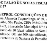 Comunicado à Praça – Extravio de Talões de Notas Fiscais e Livros Modelo 51 e 57 – Empresa Engeprol – Publicação 01 de 03