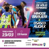 Hoje, Vôlei no Ginásio José Correia – Hinode Barueri X Osasco Audax – 19hs – entrada gratuita