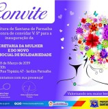 Amanhã – INAUGURAÇÃO DA SECRETARIA DA MULHER de Santana de Parnaíba