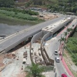 Obra da ponte do viário sobre o Rio Tietê segue em ritmo acelerado