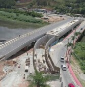 Obra da ponte do viário sobre o Rio Tietê segue em ritmo acelerado