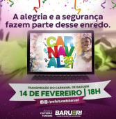 Seguindo medidas de segurança, Barueri realiza o 1º Carnaval Virtual no dia 14
