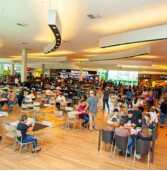 Parque Shopping Barueri aumenta o seu mix de lojas na praça de alimentação. Shopping tem cuidados de prevenção ao Covid-19 aumentados, com bastante segurança