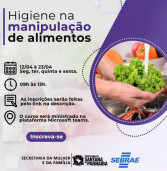 Santana de Parnaíba: Curso online gratuito de manipulação de alimentos