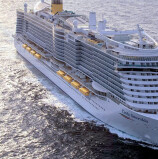 Costa Smeralda – Embarque no maior navio da história da temporada brasileira. Virá com o Costa Fascinosa. Pela webcam, veja onde os dois navios estão agora. Veja também um tour virtual dentro do Costa Smeralda