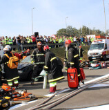 CCR AutoBAn realiza simulado de acidente  com produto perigoso na rodovia dos Bandeirantes