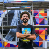 Muralista Kobra participa de evento realizado pela Prefeitura de Santana de Parnaíba sobre cultura de rua