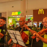 Trio de cordas da Semurb se apresenta no Parque Shopping Barueri