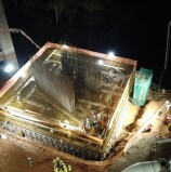 CCR ViaOeste realiza hoje, 06/09, a 3ª etapa da concretagem do maior bloco de fundação da nova  ponte Guilherme de Almeida, em Barueri