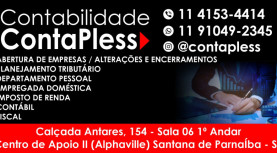Alphaville / Santana de Parnaíba – Contabilidade ContaPless no Centro de Apoio II